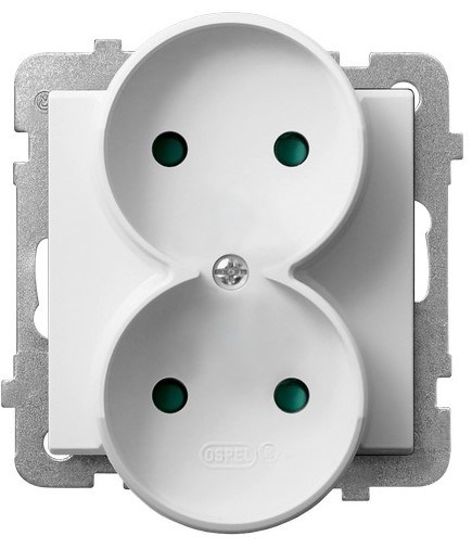 Розетка  Ospel GP-2RRP/m/00 738809