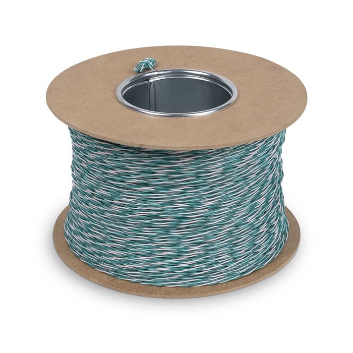 Кабель витая пара U/UTP 5e кат. 1 пара Cabeus UTP-1P-Cat.5e-SOLID-CROSS-100-GN 1037421