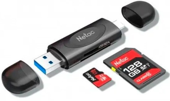 Карт-ридер внешний Netac NT09WK14-30BK 1150622