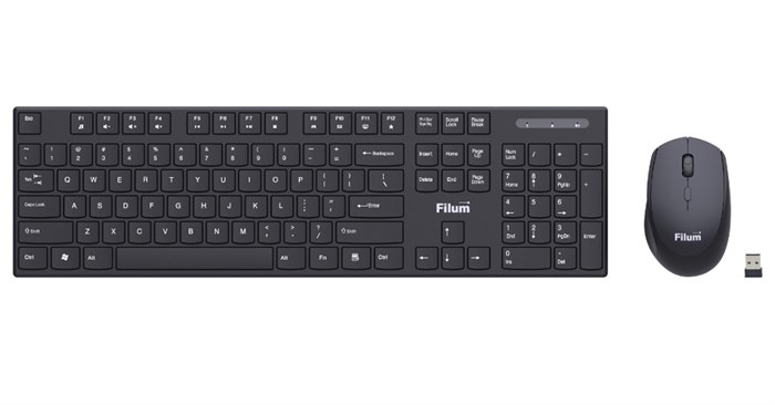 Клавиатура и мышь Wireless Filum FL-KTW10-BK 1087761