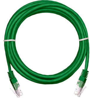 Кабель патч-корд U/UTP 5e кат. 2м Netlan EC-PC4UD55B-BC-PVC-020-GN-10 956845