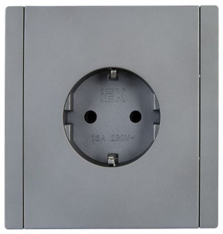 Розетка с заземлением  IEK FP-R14-16-K46 1158145