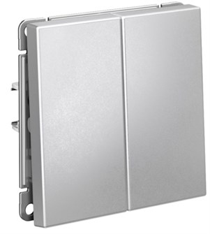 Выключатель двухклавишный  Systeme Electric GAL000351S 1226299