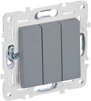 Выключатель трехклавишный  IEK SK-V30-0-10-K03 1157342