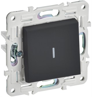 Выключатель одноклавишный с подсветкой  IEK SK-V10-1-10-K53 1158016