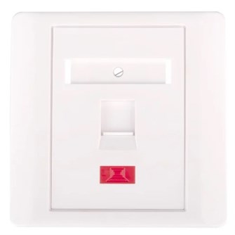 Панель лицевая  Netlan EC-FP-1KJ-WT-10 1230780