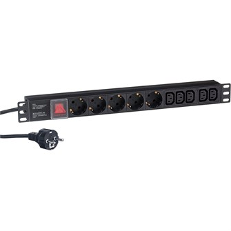Блок розеток  Exegate ServerPro PDU-19H009 Al-5C135S-EU2.5CU-SW 1041298