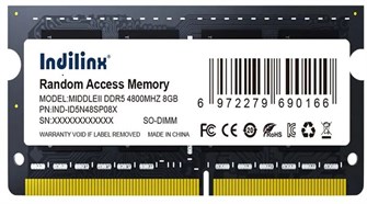 Модуль памяти SODIMM DDR5 8GB INDILINX IND-ID5N48SP08X 1122362