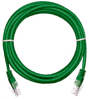 Кабель патч-корд U/UTP 5e кат. 3м Netlan EC-PC4UD55B-BC-PVC-030-GN-10 956849