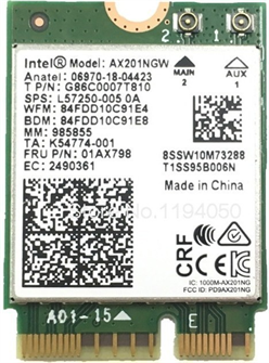 Сетевая карта  Intel AX201.NGWG.NV 845254