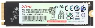 Накопитель SSD M.2 2280 ADATA AGAMMIXS60-512G-CS 512 ГБ 1099019