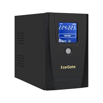 Источник бесперебойного питания  Exegate SpecialPro Smart LLB-1000.LCD.AVR.1SH.2C13 1041378