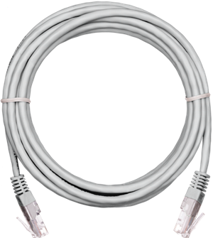 Кабель патч-корд U/UTP 5e кат. 3м Netlan EC-PC4UE55B-BC-PVC-030-GY-10 956875