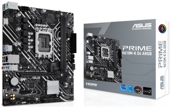 Материнская плата mATX ASUS PRIME H610M-K D4 ARGB 1196904