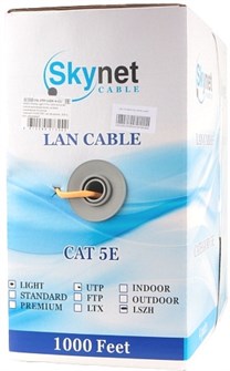 Кабель витая пара U/UTP 5e кат. 4 пары SkyNet CSL-UTP-LSZH-4-CU 966290