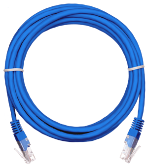 Кабель патч-корд U/UTP 5e кат. 10м Netlan EC-PC4UD55B-BC-PVC-100-BL-5 956861
