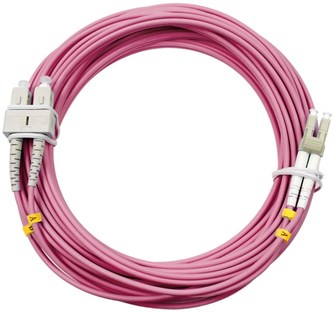 Патч-корд волоконно-оптический Cabeus FOP-50-OM4-LC-SC-15m 728651