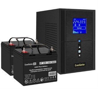 Комплект  Exegate SineTower SZ-1500.LCD.AVR.2SH.1C13.USB 1118230