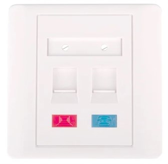 Панель лицевая  Netlan EC-FP-2KJ-WT-10 1230781