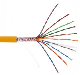 Кабель витая пара U/UTP 5 кат. 10 пар Netlan EC-UU010-5-LSZH-OR-3 512800