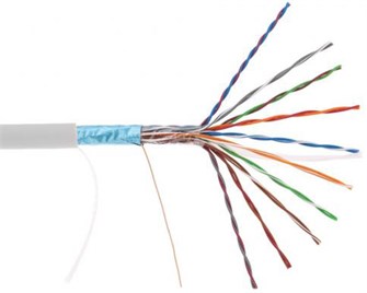 Кабель витая пара F/UTP 5e кат. 10 пар Netlan EC-UF010-5-PVC-GY-3 512801