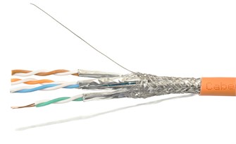 Кабель витая пара S/FTP  6а кат. 4 пары Cabeus SFTP-4P-Cat.6a-SOLID-IN-LSZH 515548