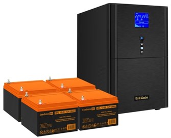 Комплект  Exegate SineTower SZ-3000.LCD.AVR.3SH.1C13.RJ.USB 1118268