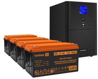 Комплект  Exegate SineTower SZ-3000.LCD.AVR.3SH.1C13.RJ.USB 1118271