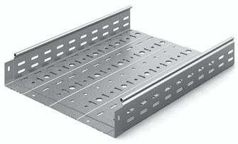 Лоток листовой перфорированный Ostec ЛПМЗТ-400х80х3000-1,0-ГЦ 915697