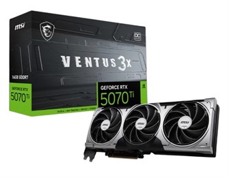 Видеокарта MSI GeForce RTX 5070 TI VENTUS 3X OC PLUS (RTX 5070 Ti 16G VENTUS 3X OC) 1179929