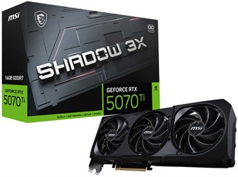 Видеокарта MSI GeForce RTX 5070 TI SHADOW 3X OC (RTX 5070 Ti 16G SHADOW 3X OC) 1197358
