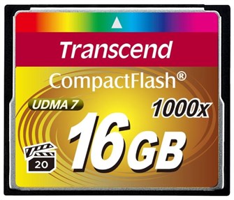 Карта памяти CompactFlash 16GB Transcend TS16GCF1000 342401