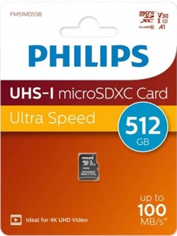 Карта памяти MicroSDXC 512GB Philips FM51MD55B/97 1115246
