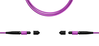 Волоконно-оптическая сборка 50/125, 12 волокон TELCORD ШОС-3.0-12-MPO/U(f)-MPO/U(f)-B-MM504-5м-LSZH-MG 1097884