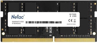 Модуль памяти SODIMM DDR4 16GB Netac NTBSD4N32SP-16 866100