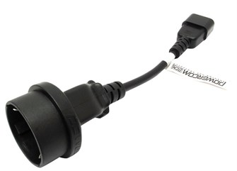 Кабель  Powercom SCUT IEC-320 C14 to Socket Type-F 675516