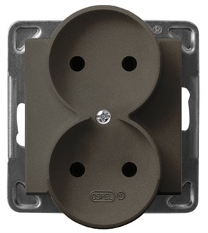 Розетка  Ospel GP-2RR/m/40 738580