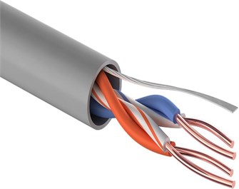 Кабель витая пара U/UTP 5e кат. 2 пары PROconnect 01-0027 479527