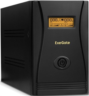 Источник бесперебойного питания  Exegate SpecialPro Smart LLB-1600.LCD.AVR.EURO.RJ 894628