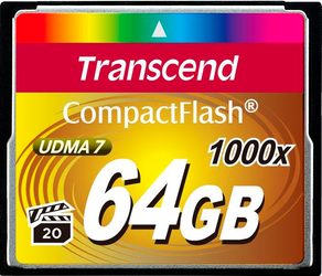 Карта памяти CompactFlash 64GB Transcend TS64GCF1000 342405