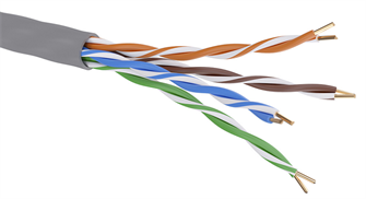 Кабель витая пара U/UTP 5e кат. 4 пары DKC RN5EUUA03GY 838089