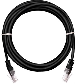 Кабель патч-корд U/UTP 5e кат. 1м Netlan EC-PC4UD55B-BC-PVC-010-BK-10 956878