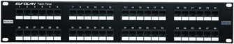 Патч-панель 19, 48xRJ45, UTP, Кат. 5е Eurolan 27B-U5-48BL 113945