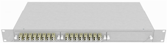 Кросс оптический стоечный  TopLAN КРС-Top-1U-32LC/U-OM2-GY 649032