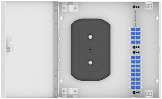Кросс оптический настенный  TopLAN КРН-Top-24LC/U-OS2-GY 649202