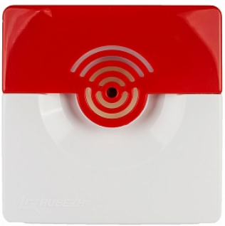 Оповещатель  Рубеж ПОП 124-7, 12В (корпус бело-красный) 516744