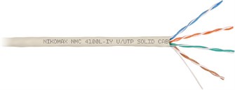 Кабель витая пара U/UTP 5e кат. 4 пары NikoMax NMC 4100L-IY 1093641