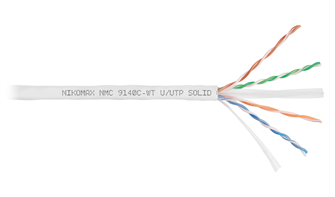 Кабель витая пара U/UTP 6 кат. 4 пары NikoMax NMC 9140C-WT 1093615
