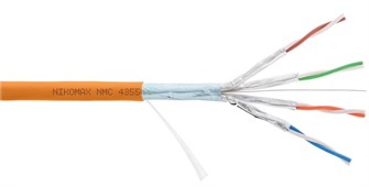 Кабель витая пара F/FTP 6a кат. 4 пары NikoMax NMC 4355C-OR 1093581