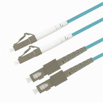 Патч-корд волоконно-оптический TELCORD ШОС-2x3.0-2LC/U-2SC/U-MM503-7м-LSZH-AQ 804284